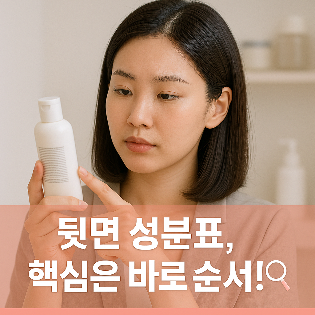 뒷면 성분표, 핵심은 바로 순서! 🔍