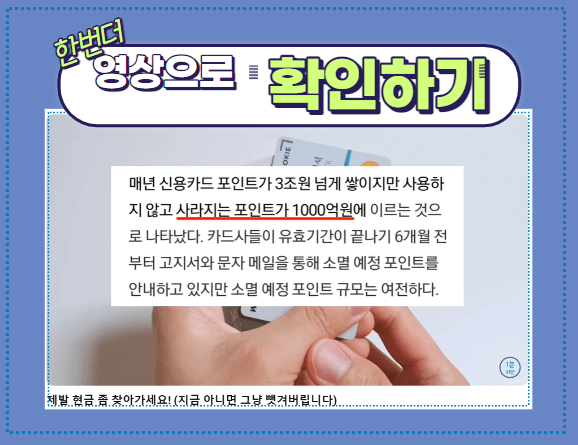 숨은 카드포인트 통합조회