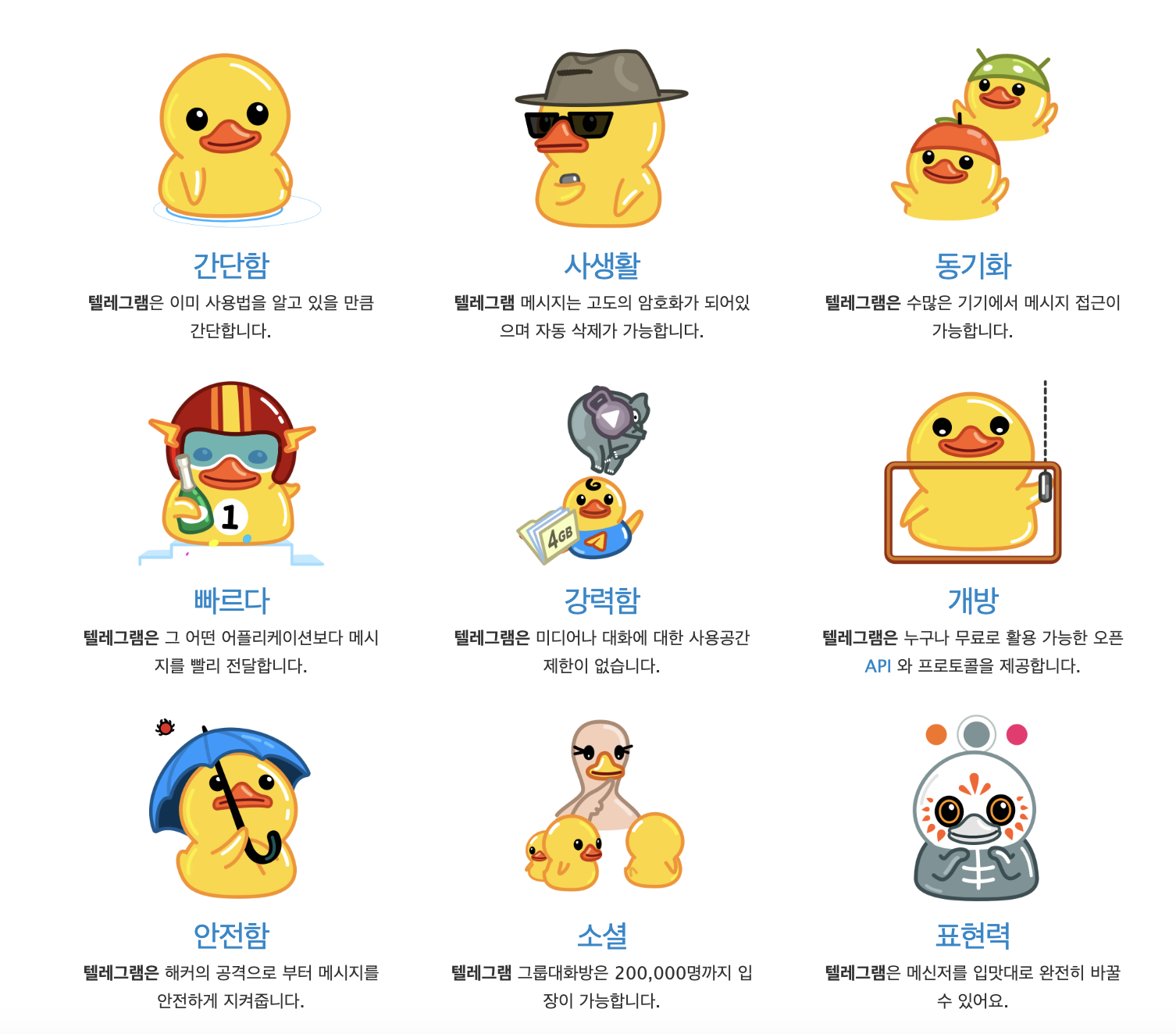 텔레그램 장점 알아보기