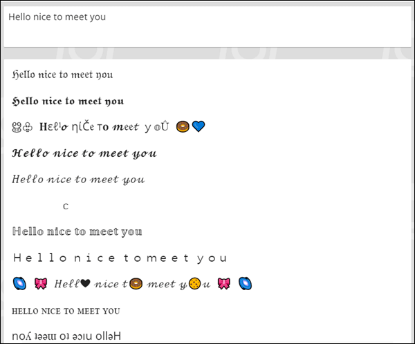 Hello-nice-to-meet-you-를-여러-글씨체로-바꾼-모습