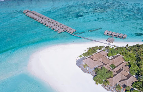 몰디브 사진. 리조트