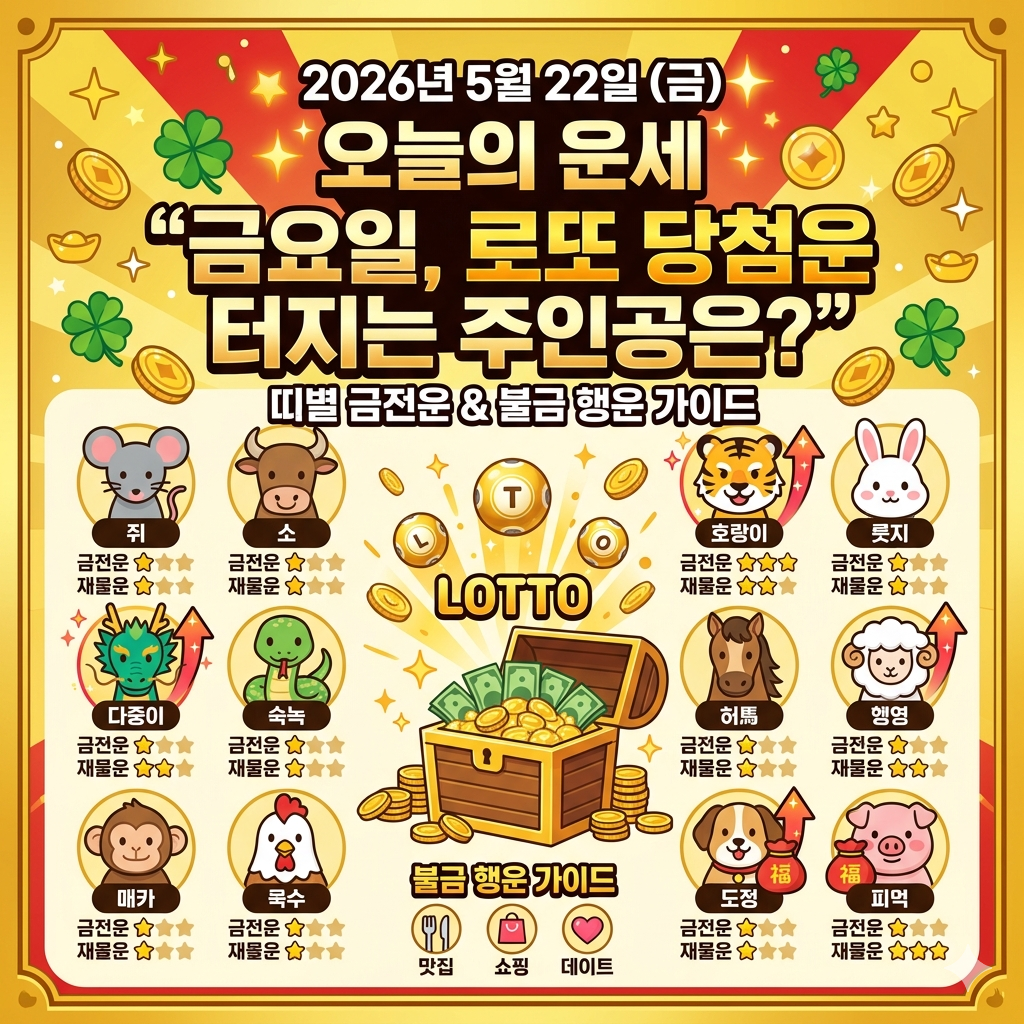5월22일 오늘의 운세