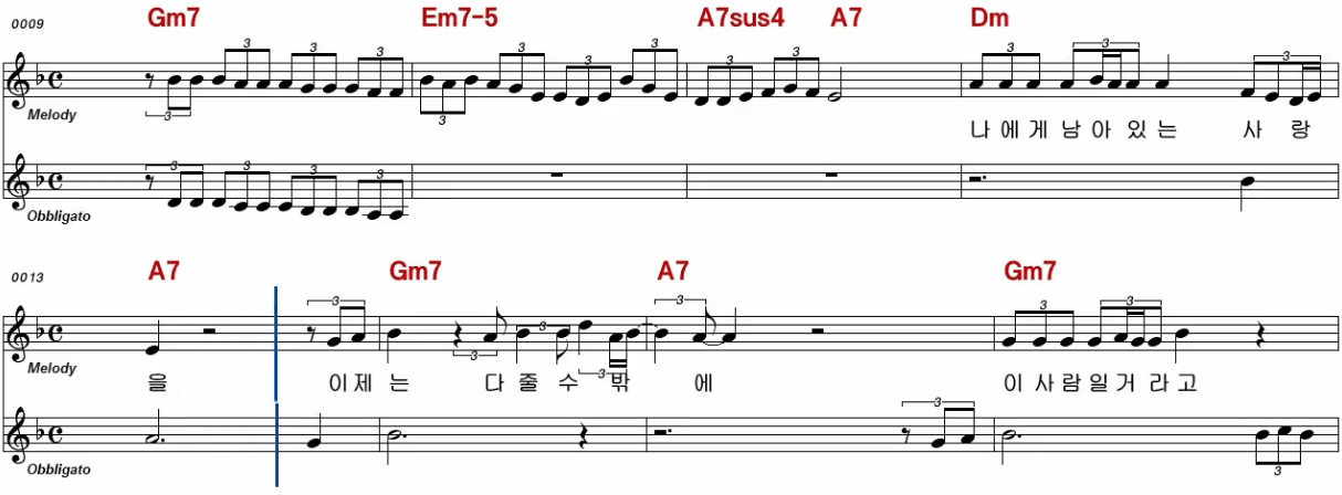 진시몬 애원 악보