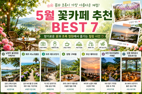 초여름 꽃카페 추천 BEST 7, 사진 찍기 좋은 감성 가든카페