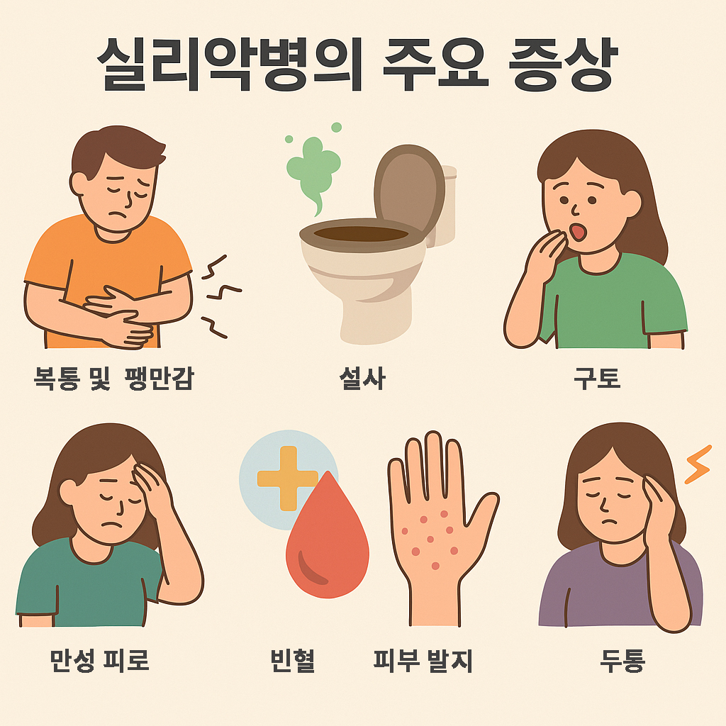 실리악병 증상 이미지