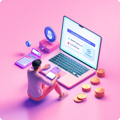 실업급여 모의계산 이미지