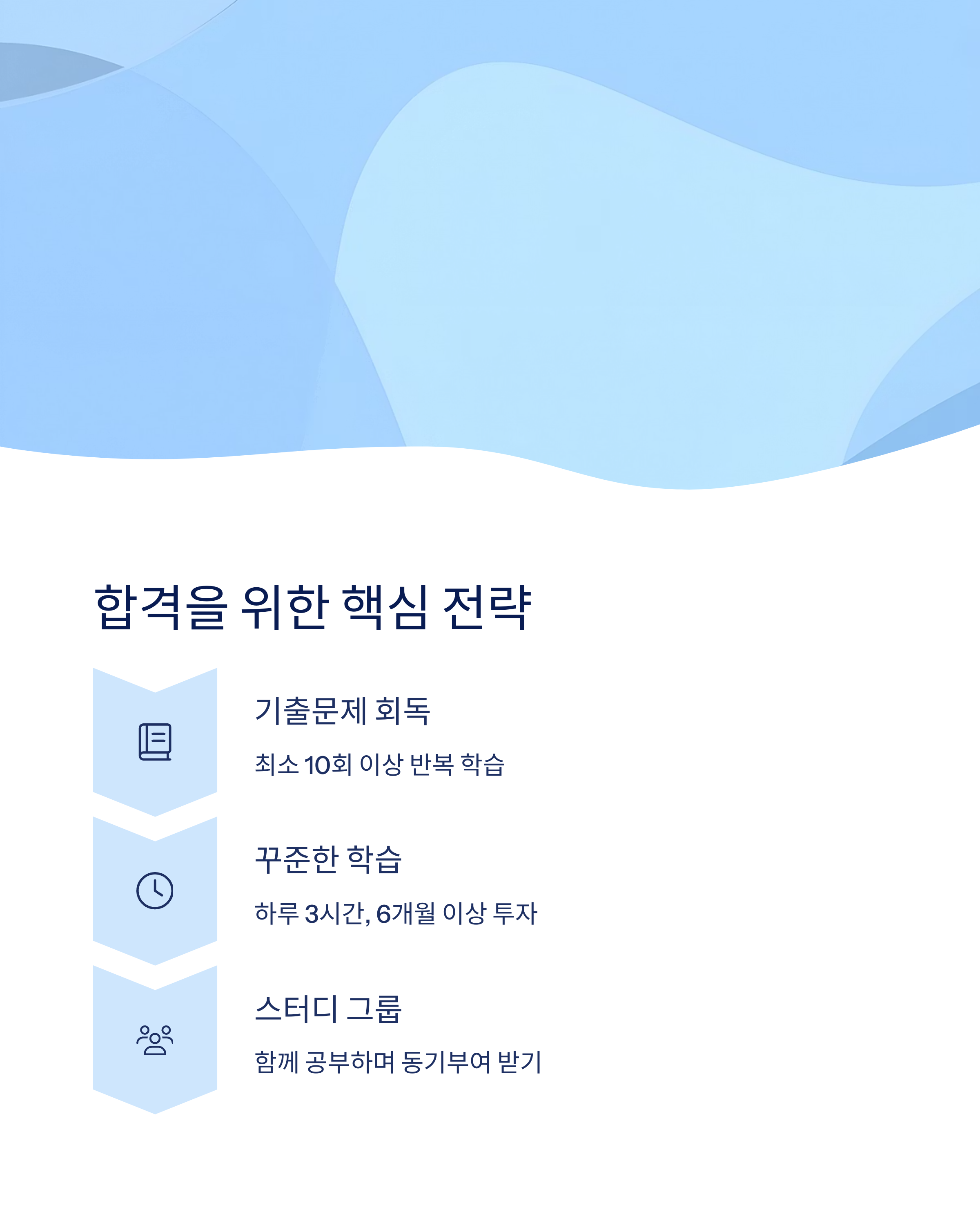 합격 전략 및 공부 꿀팁
