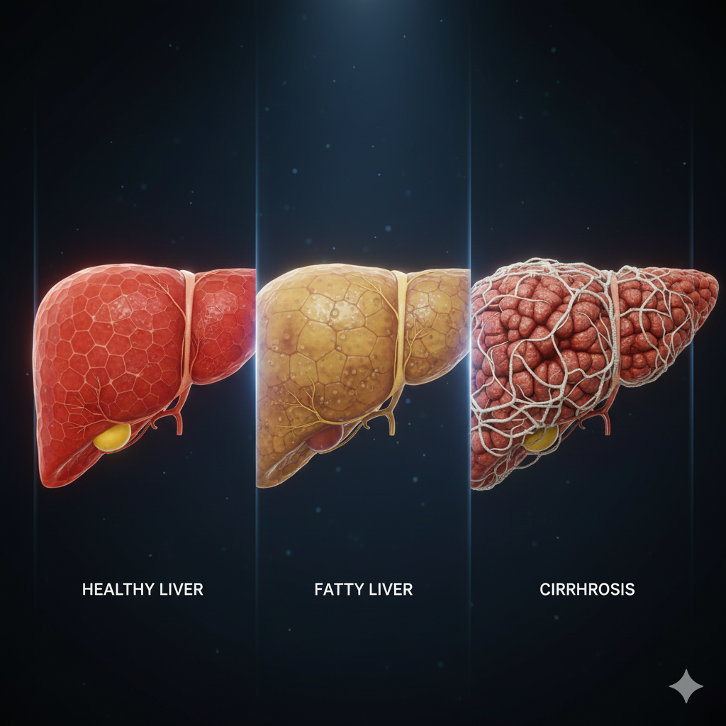 간질환, 바이러스, 간경화, 지방간, 면역