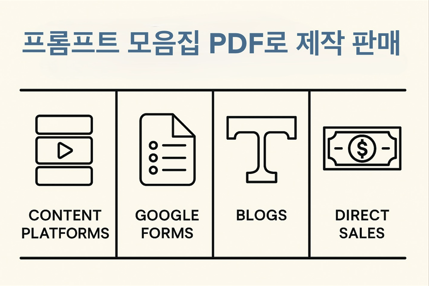 ChatGPT 활용 아이디어를 콘텐츠로 프롬프트 모음집 PDF로 제작해 판매하기
