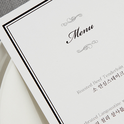 레스토랑 메뉴판 #2
