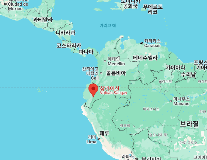 상가이산의 위치를 알 수 있는 지도