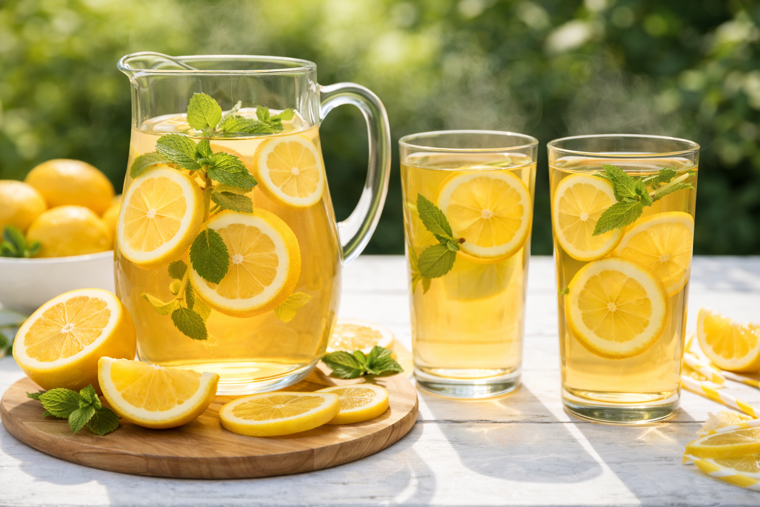 이기는 아침 레몬물