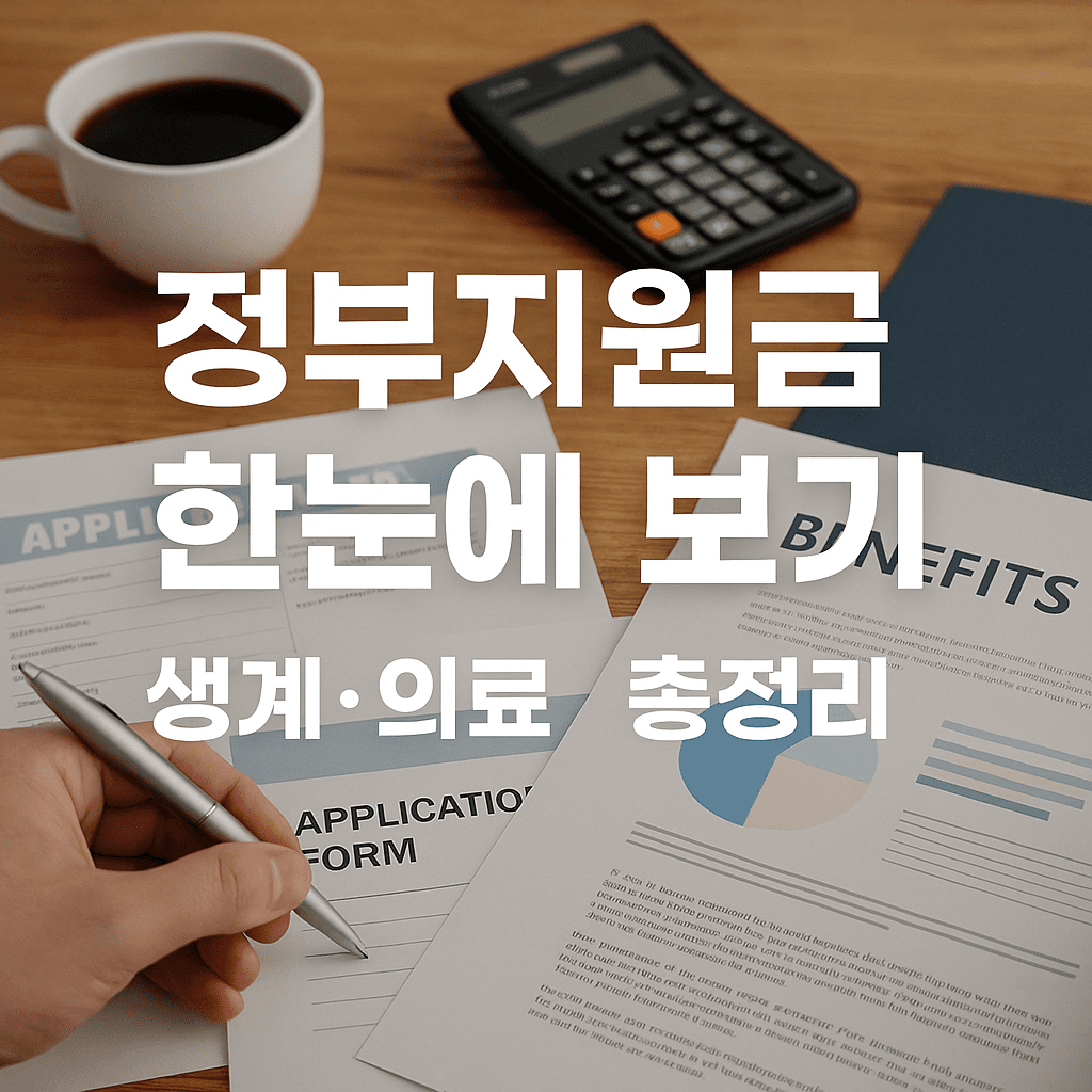정부지원금 한눈에 보기 – 생계·의료·주거 총정리 (2025년 최신)