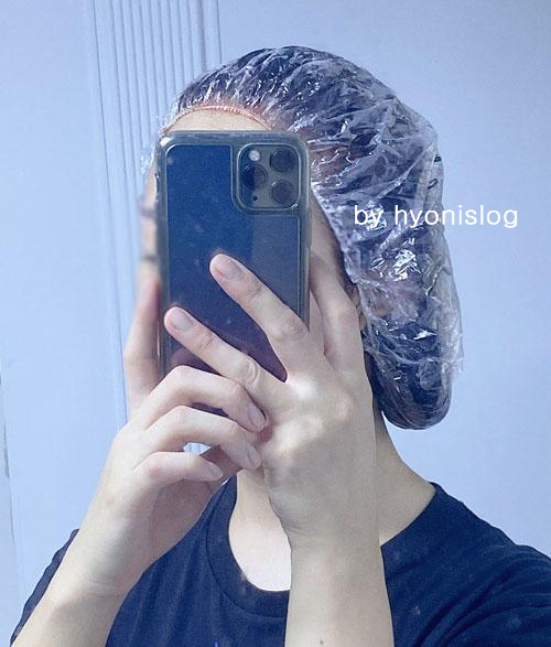 제니하우스염색약_염색약도포