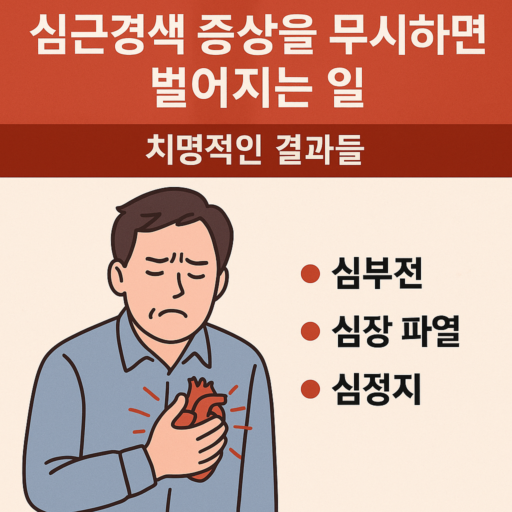 심근경색 증상을 무시하면 벌어지는 일: 치명적인 결과들