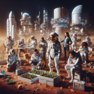 화성으로 이주한 인류