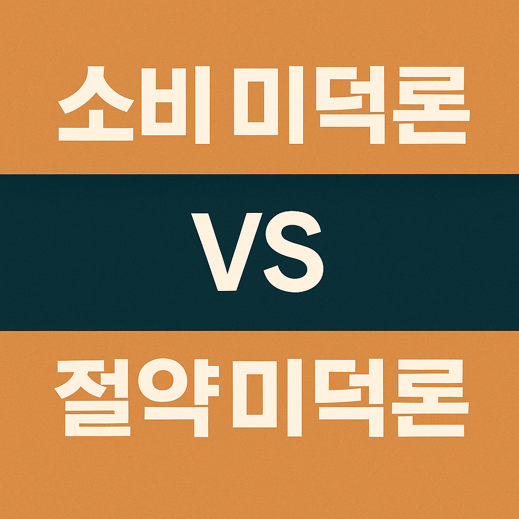 소비 미덕론 vs 절약 미덕론