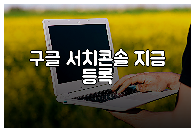 구글 서치콘솔 지금 등록