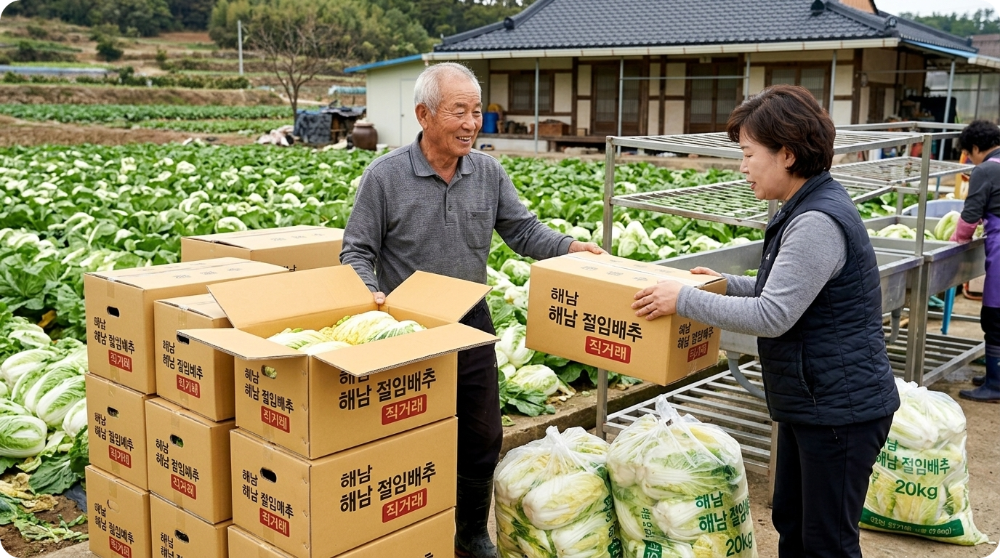 해남 절임배추 20kg 직거래 이미지