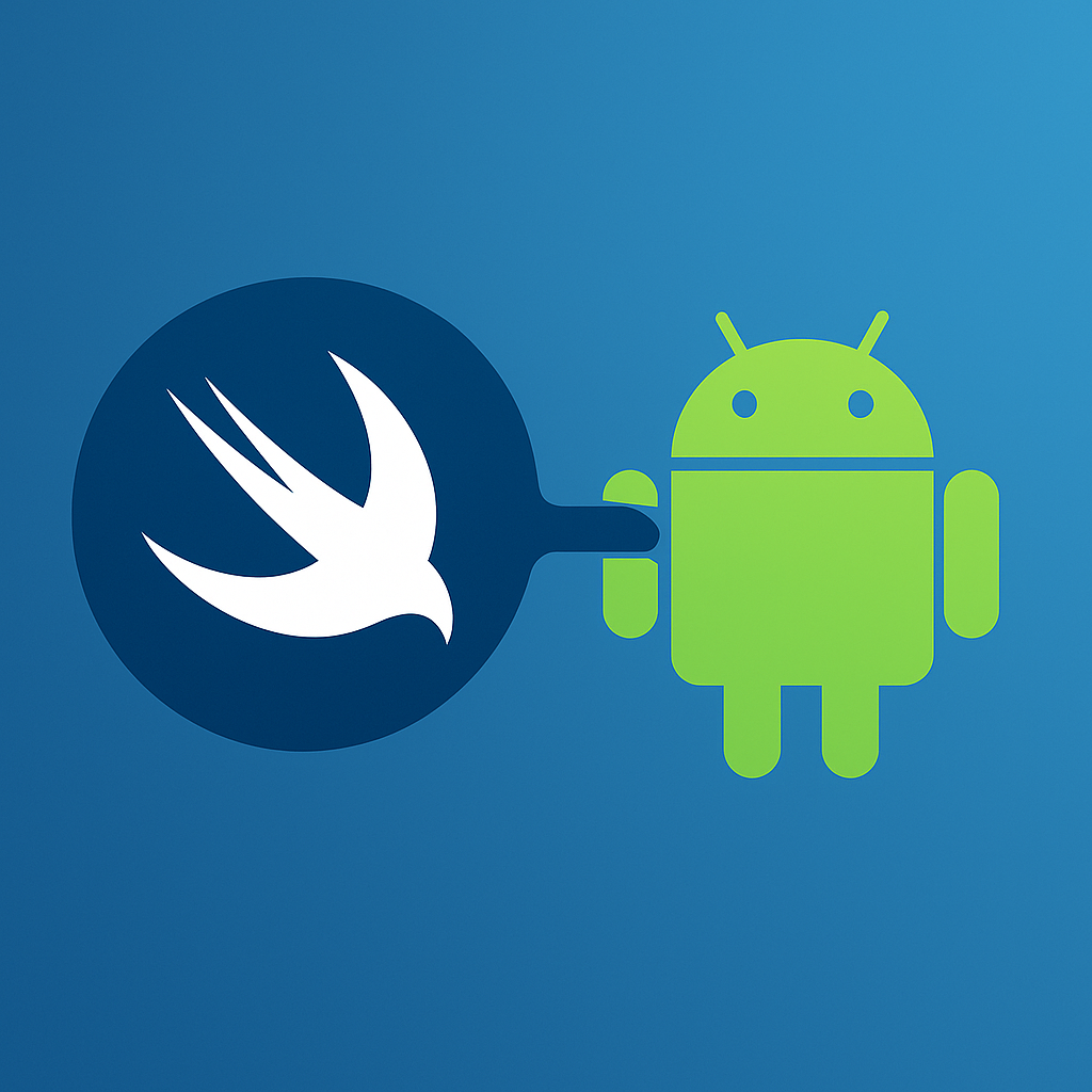 Swift programming language Android platform support integration illustration