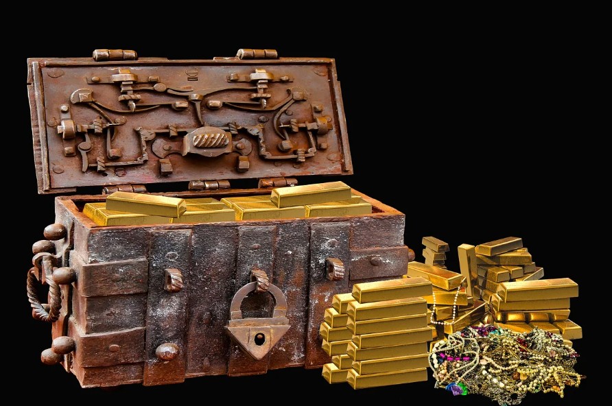 암호화페와 금관련 그림