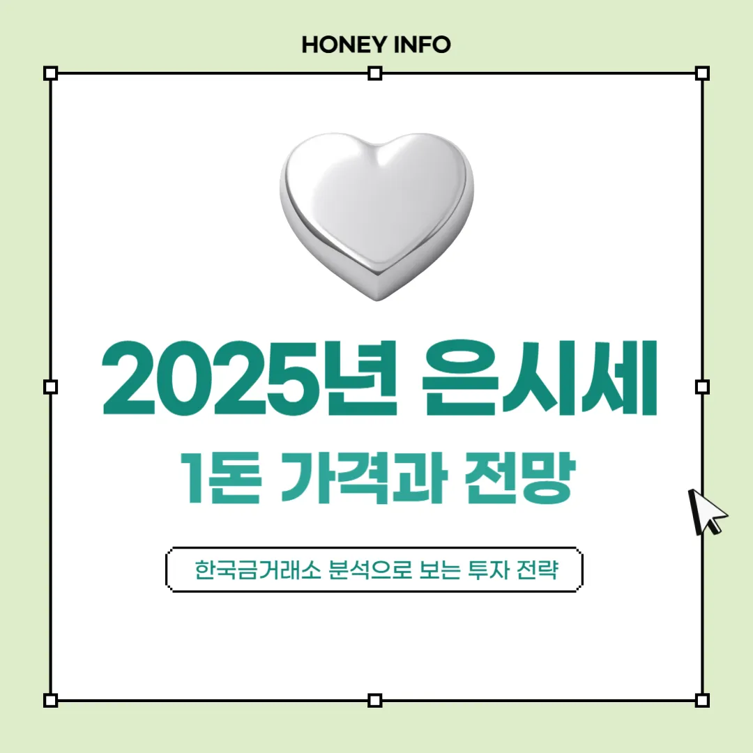 2025년 하반기 은시세 1돈 가격과 전망