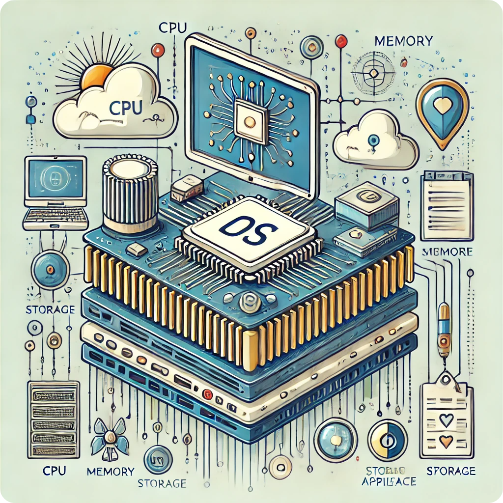 운영 체제를 표현한 이미지