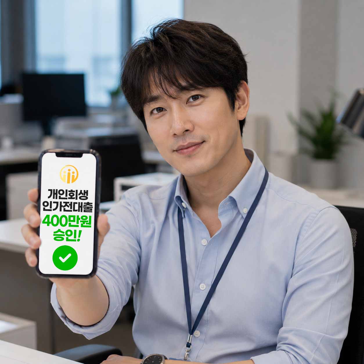 개인회생개시결정대출 400만 원 미납 1회 당일 승인 사례