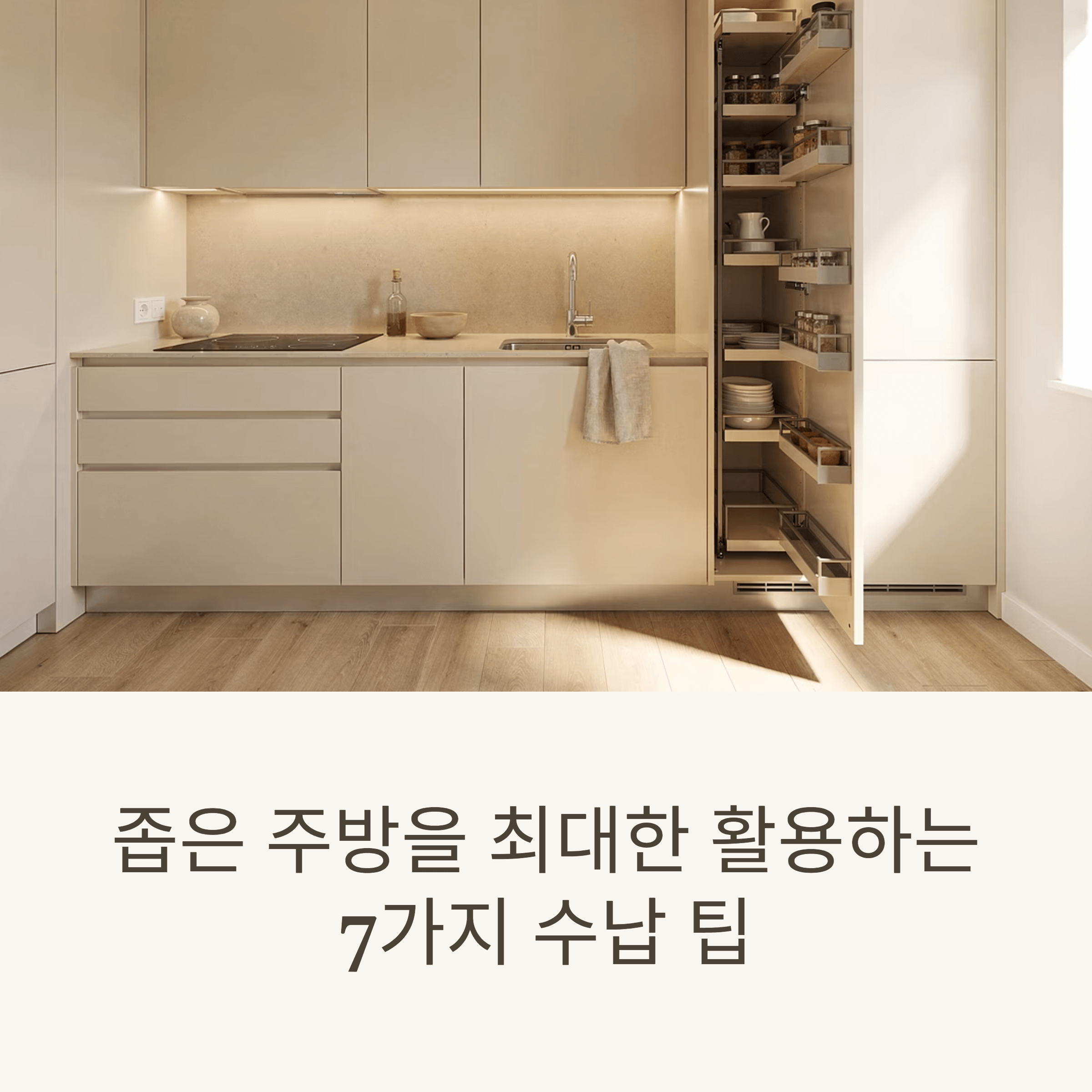 좁은 주방을 최대한 활용하는 7가지 수납 팁