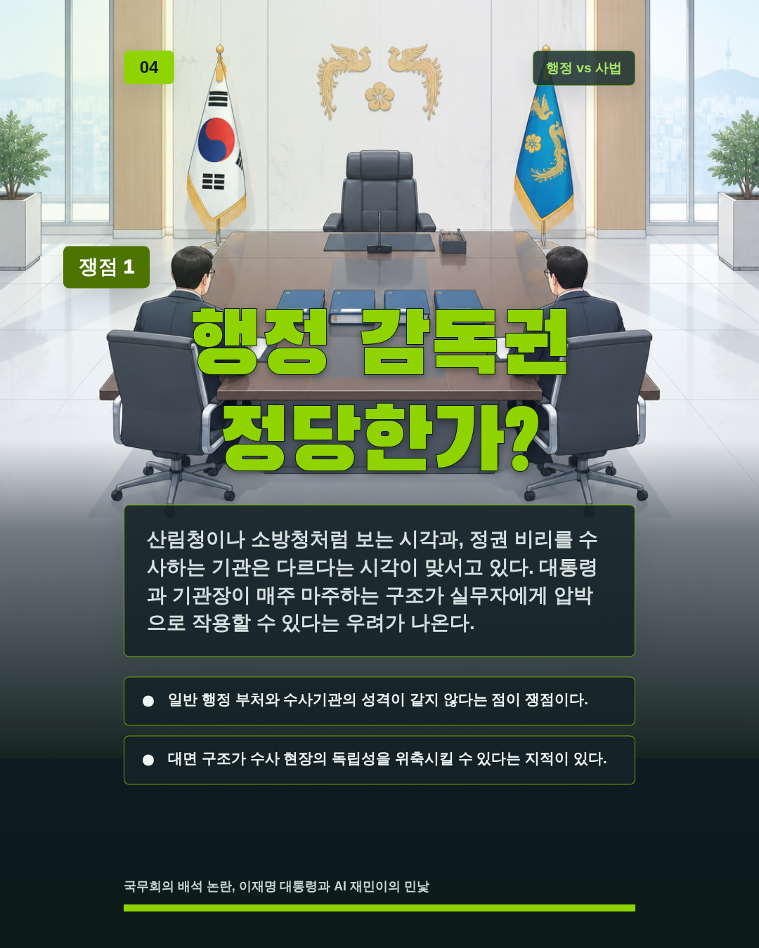 행정 감독권 정당한가?