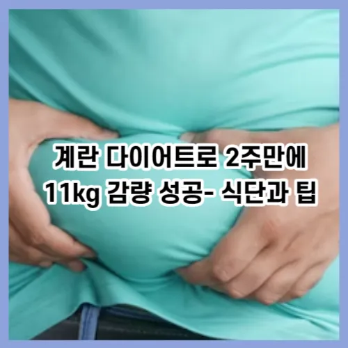 계란 다이어트로 2주만에 11kg 감량 성공- 식단과 팁