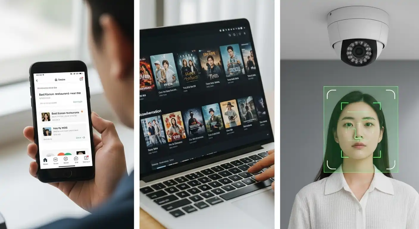 <img src="daily_ai_usage_in_search_recommendation_face_recognition.webp" alt="검색, 추천, 얼굴 인식 등 일상 속 AI 활용 장면을 표현한 이미지 입니다">