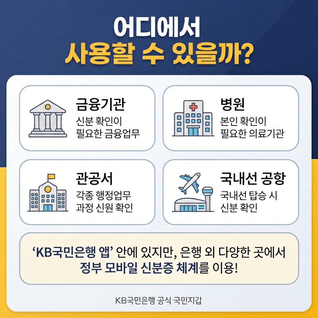 KB스타뱅킹 모바일 신분증 발급방법 확인하기