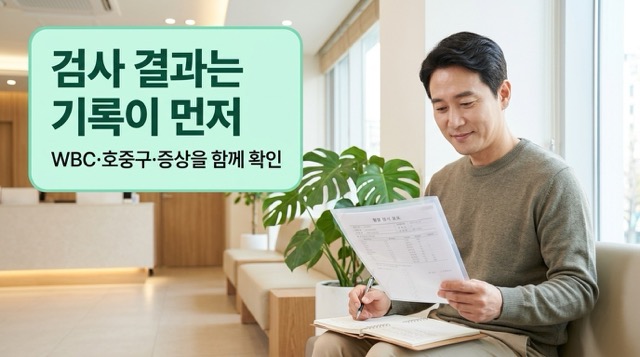 백혈구 수치 낮을 때 검사 결과지 가지고 병원 상담하기