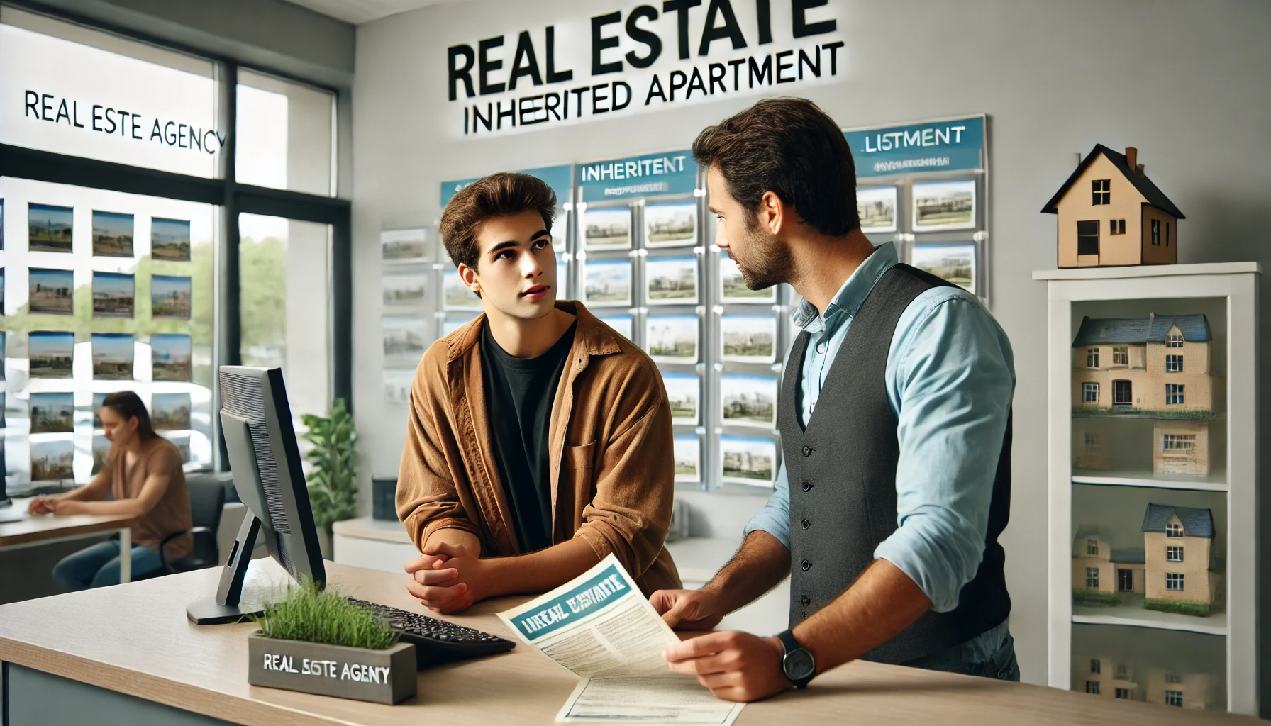 상속받은 아파트를 매매하기 위해 부동산 중개업소를 방문하는 A씨