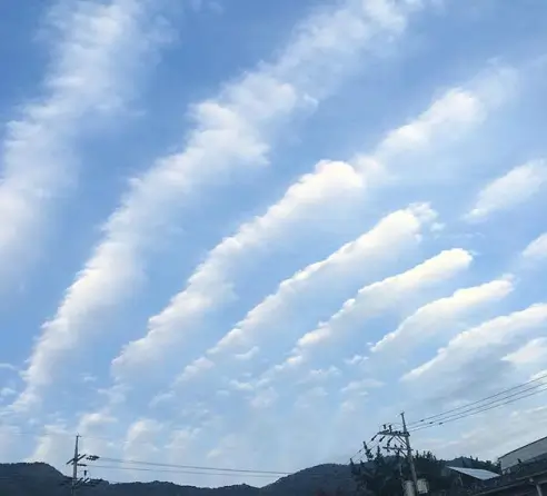 지진운 구름 모양