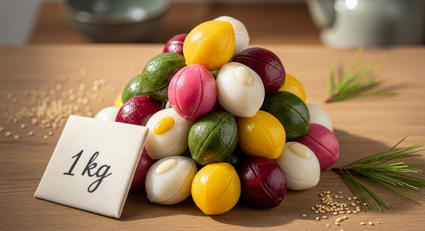송편 1kg 갯수