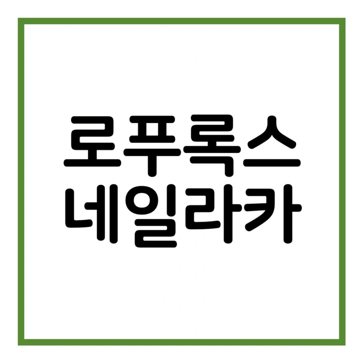 로푸록스네일라카-이미지
