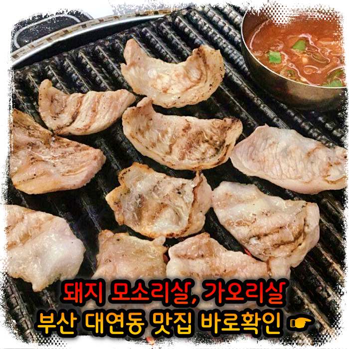 부산 대연동 맛집 모소리살, 가오리살