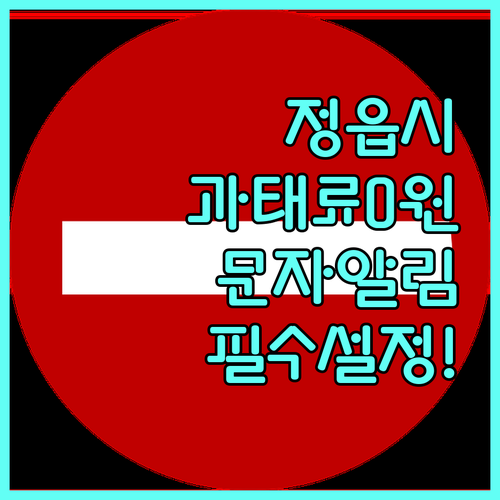 정읍시 불법 주정차 CCTV 단속 전..