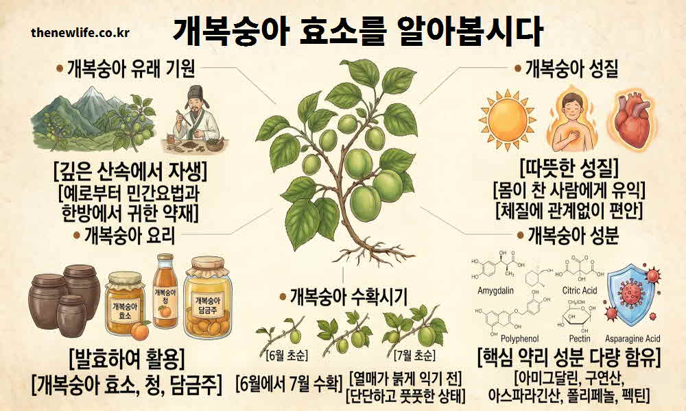 개복숭아 효소 유래 기원