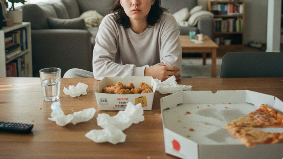 피자, 치킨등 기름진 음식