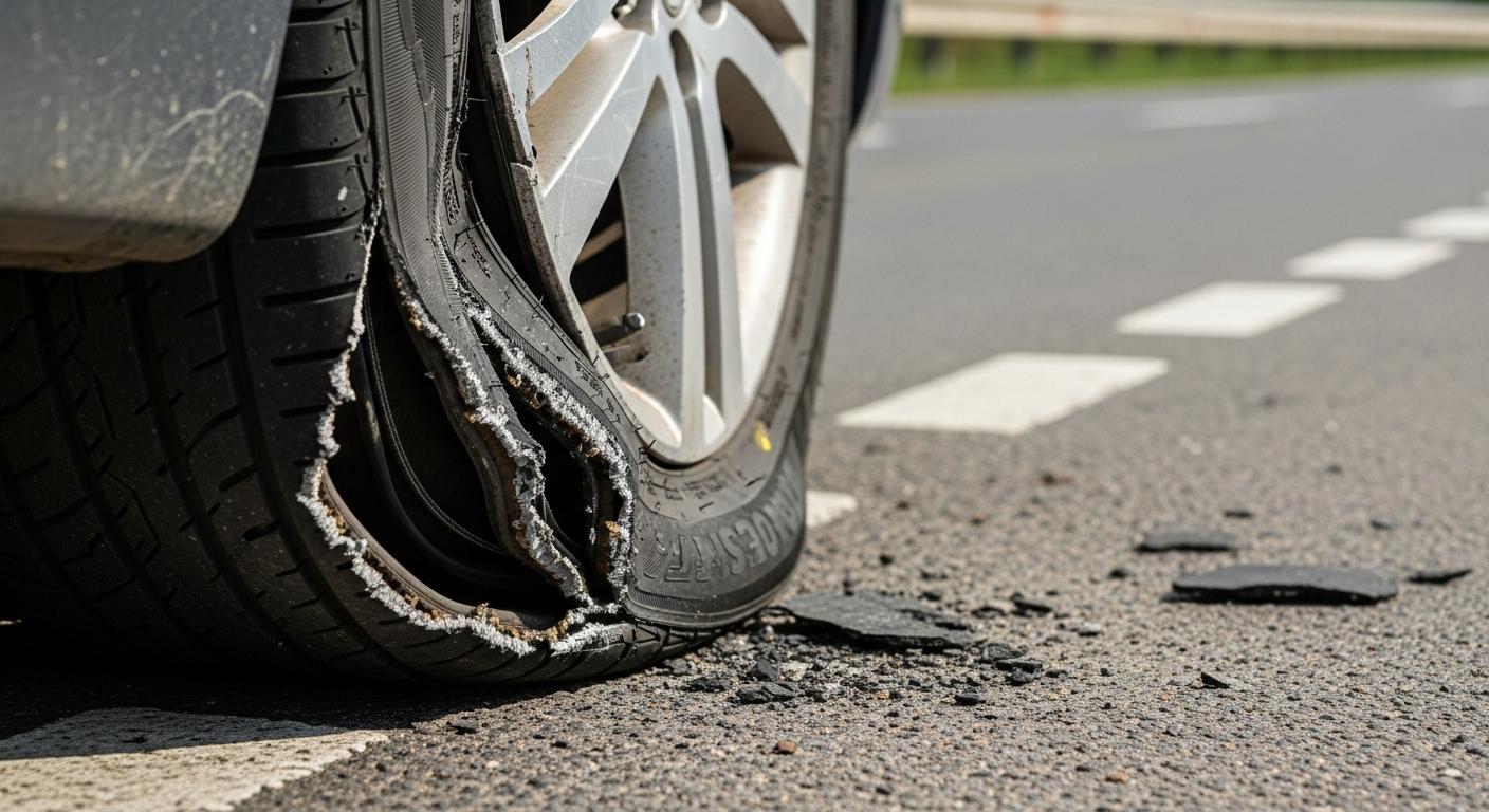 자동차 타이어 터지는 꿈해몽