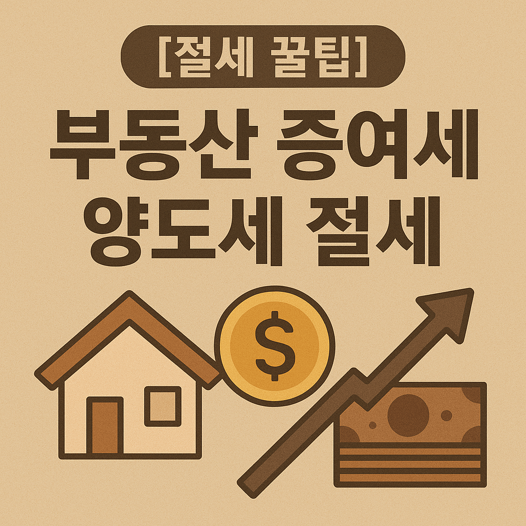 부동산 증여세 양도세 절세 팁 이미지 사진