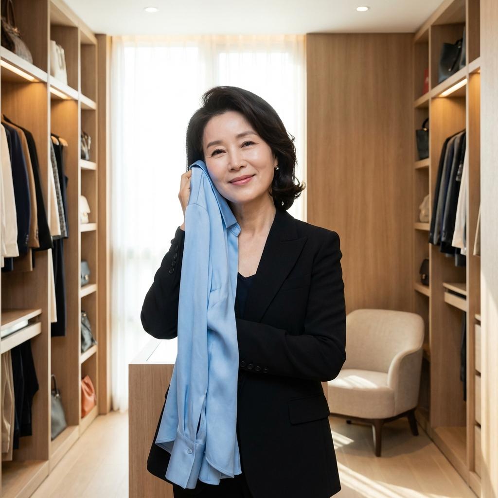 얼굴 빛을 살리는 60대 퍼스널 컬러별 블루 셔츠 선택법