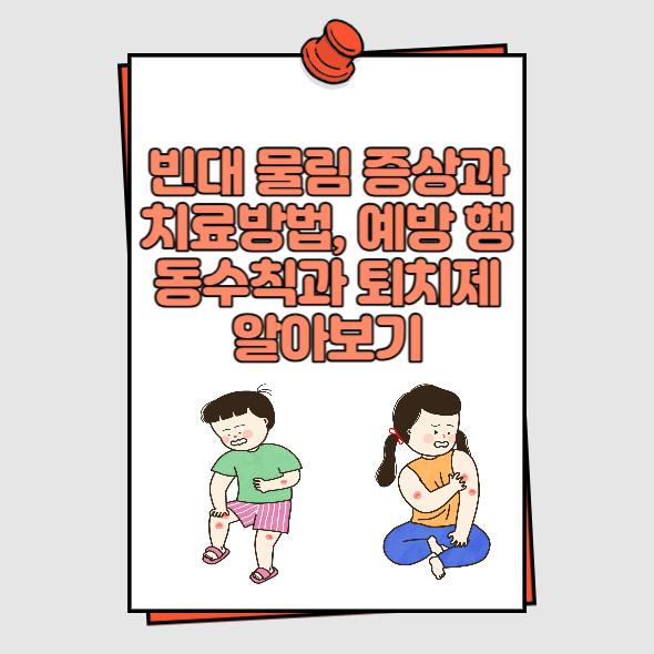 빈대 물림 증상과 치료방법, 예방 행동수칙과 퇴치제 알아보기