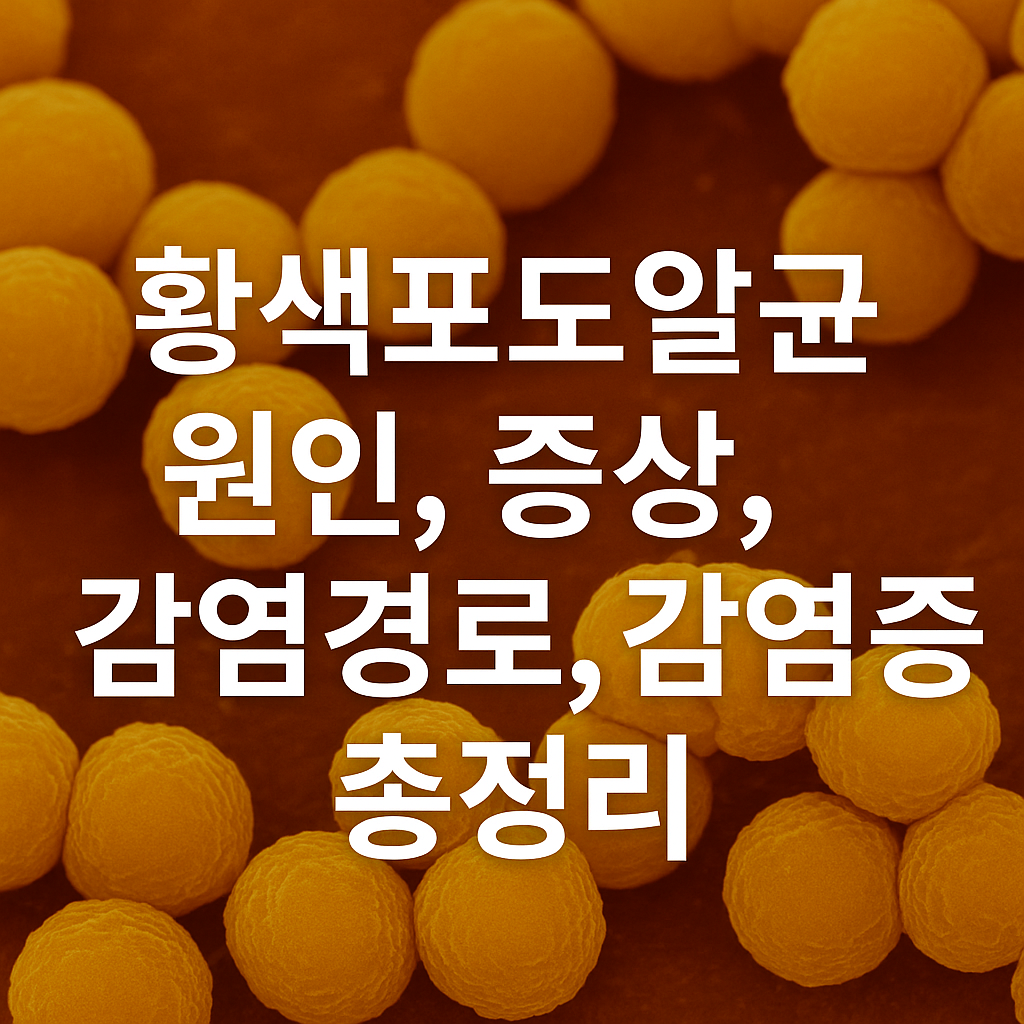 황색포도알균 원인, 증상, 감염경로, 감염증 총정리