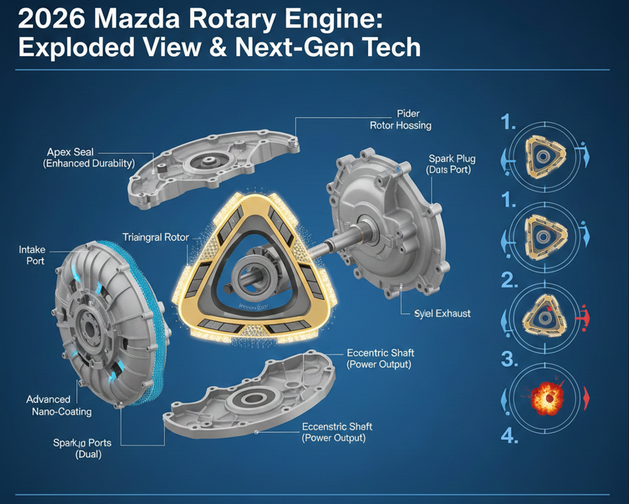 로터리 엔진 내부 구조도