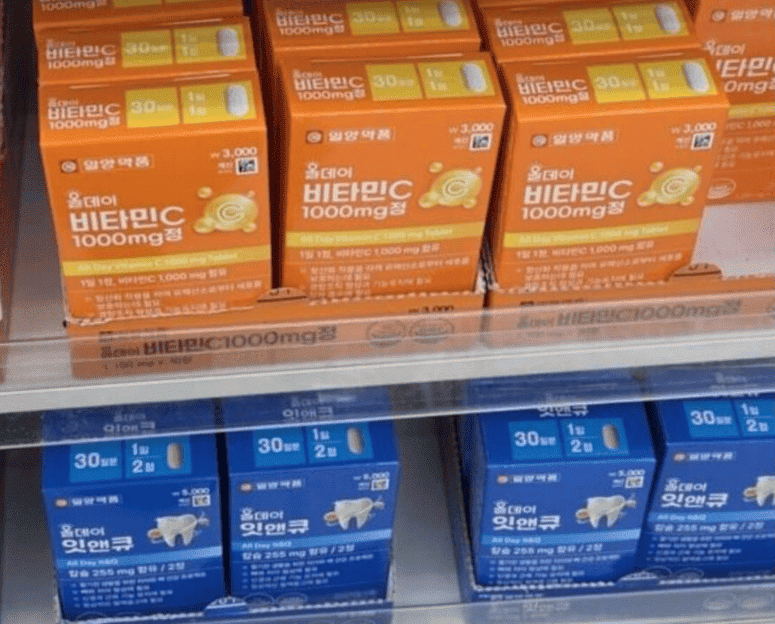 다이소 vs 약국 영양제 비교