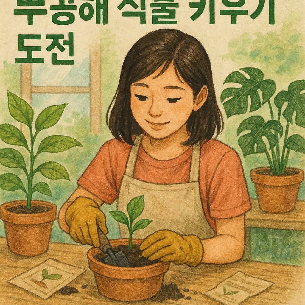 무공해 식물 키우기 도전